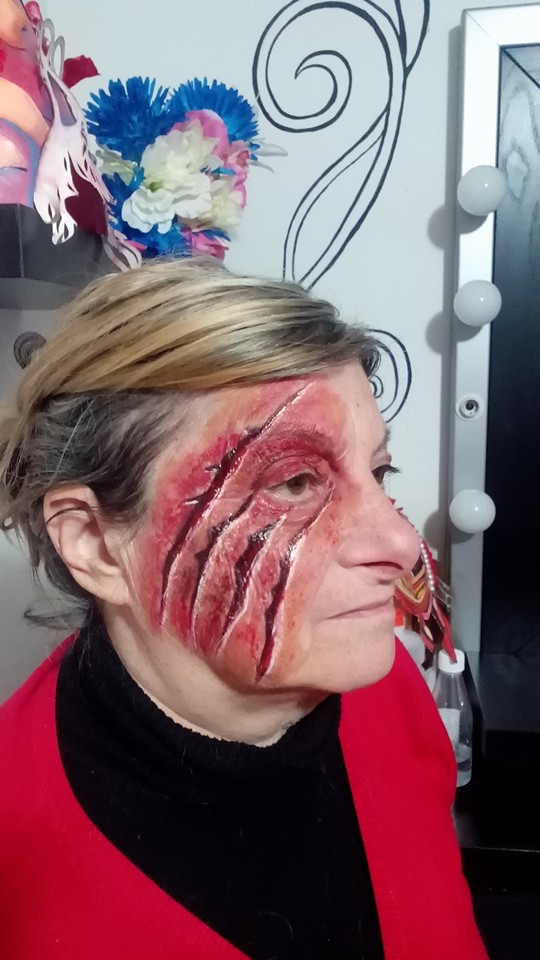 Ferite finte trucco halloween Brescia 